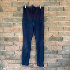 Uniqlo Navy Blue Denim Skinny maternity Jeans Size Medium